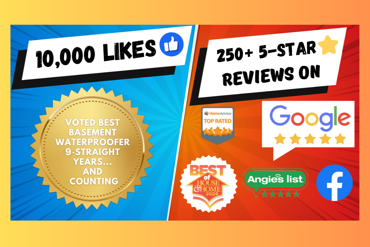 basement waterproofing specialists facebook reviews graphic
