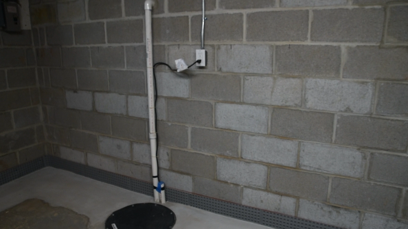 After basement waterproofing in Lakewood. A clean, dry, safe basement!