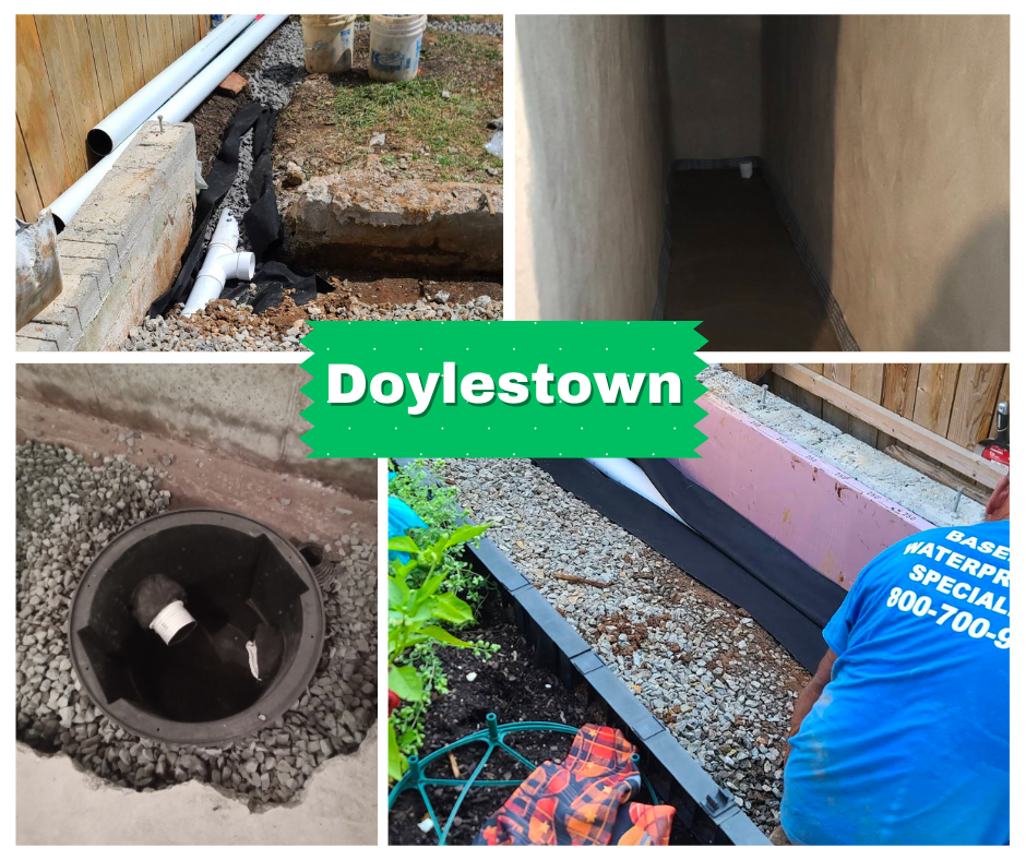 Basement waterproofing Doylestown PA collage