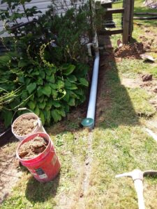 Basement Waterproofing pipe in Dover DE