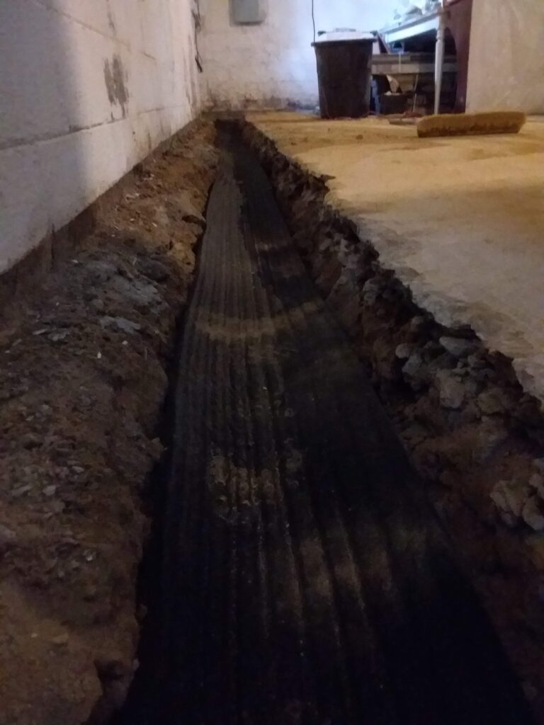 Basement Waterproofing pipe in Georgetown DE