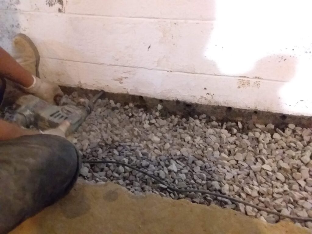 Basement Waterproofing pipe in Middletown DE