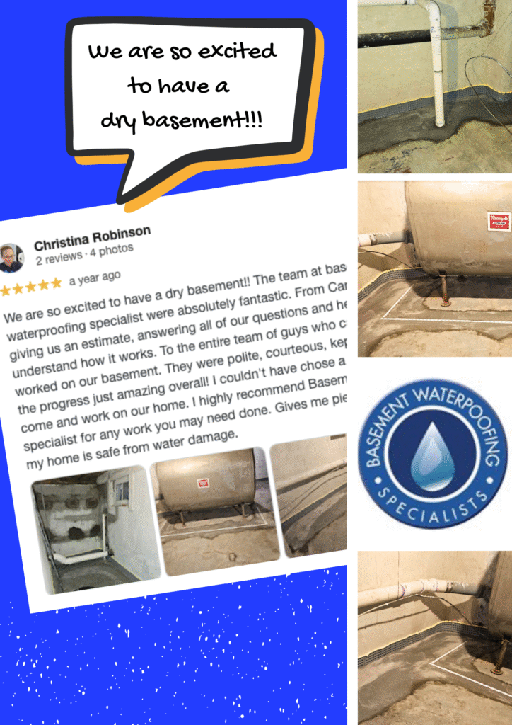 Customer review of basement waterproofing in Passaic county nj