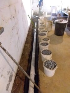 Basement Waterproofing pipe in Sussex County DE