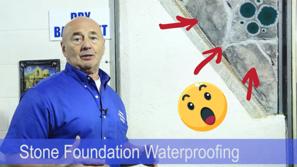 Waterproofing a foundation and basement in Phillipsburg PA.