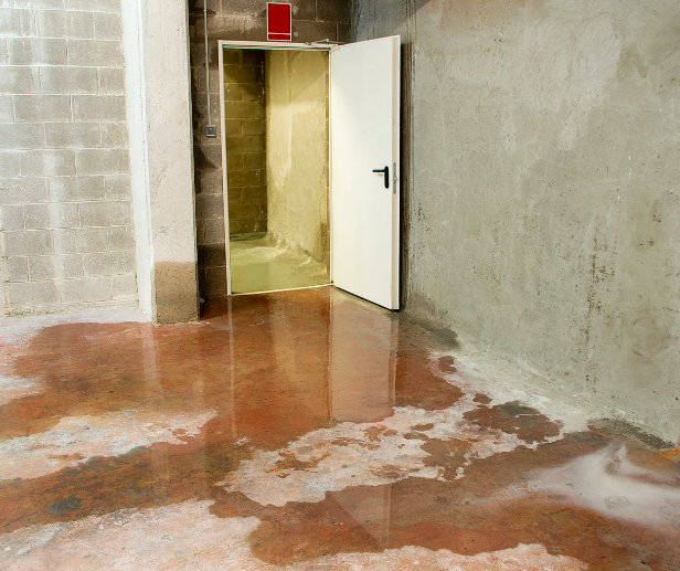 Wet basement waterproofing in New Castle Delaware.