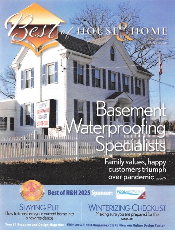 We won the best basement waterproofer award.