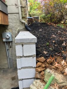 New wall after foundation repair in Royersford PA.