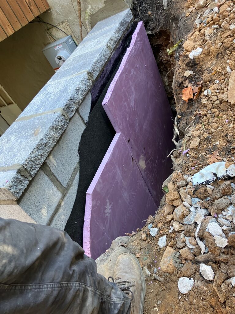 Foundation wall repair in Norristown PA