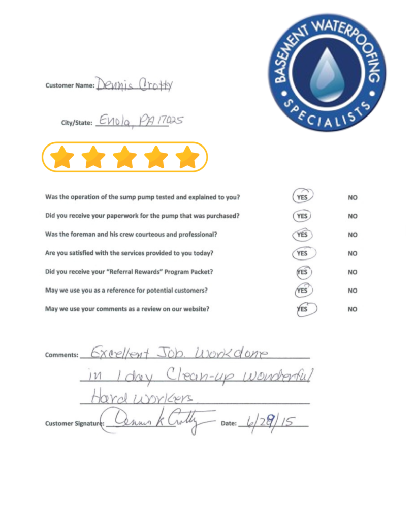 Enola PA foundation repair review graphic