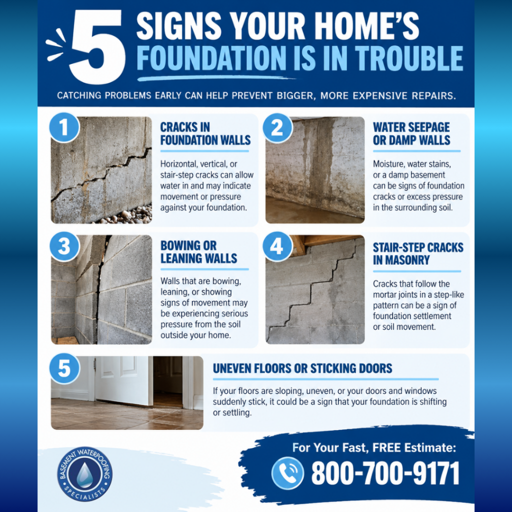 5 signs your foundation has problems